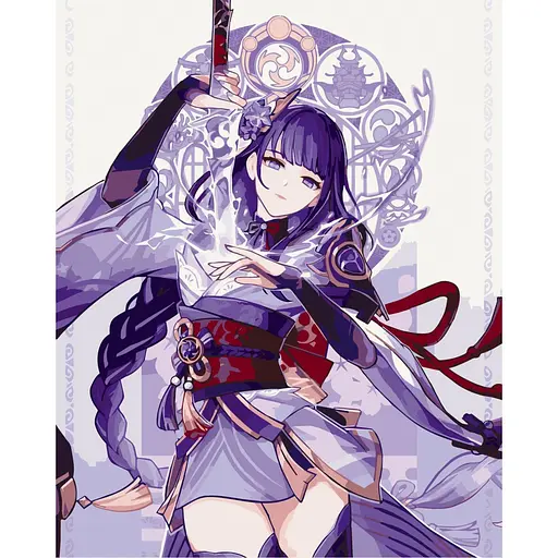 Картина за номерами без підрамника "Райден Шьоґун" Art Craft 16064-ACNF 40х50 см - фото 1