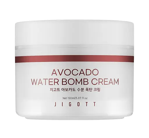 Увлажняющий крем для лица Авокадо Avocado Water Bomb Cream Jigott 150 мл - фото 1