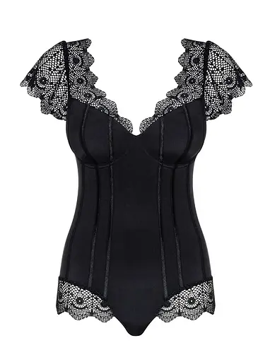 Боді Obsessive Moketta L/XL чорний - фото 3