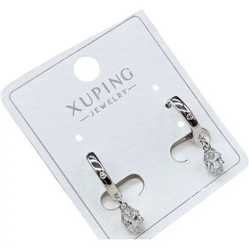 Перламутрові сережки Xuping гіпоалергенні з медичного сплаву - фото 1