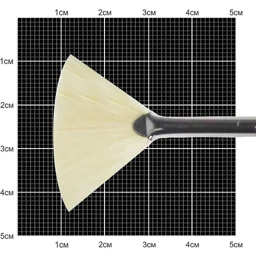 Кисть щетина веерная 6007 № 2 длинная ручка Kolos [CD]