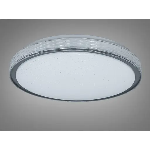 Світлодіодна смарт люстра Romin сіра 8 м² без пульта - фото 1