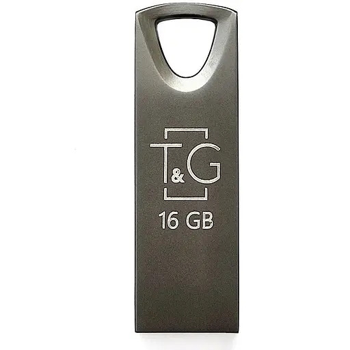 Флеш накопитель USB 16Gb T&G Metal TG117 черный USB 2.0 (TG117BK-16G) - фото 1