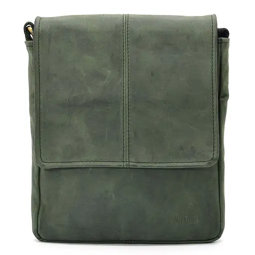 Шкіряна чоловіча сумка через плече TARWA 22х27х4 см nsa0001275 - фото 4
