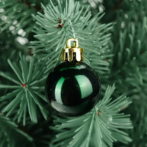 Набір куль Anhui Tianhui Ялинка новорічна 3 см 17 шт. (951680) - фото 3