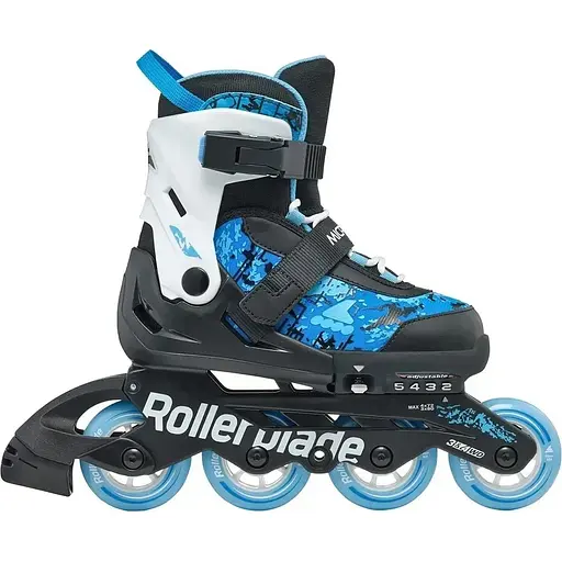 Ролики Rollerblade Microblade SL 33-36.5 Black/Blue (1012-86B0751540-NF02-33-36.5) - фото 5