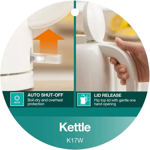 Електрочайник Gorenje K17W White [148611] - фото 6