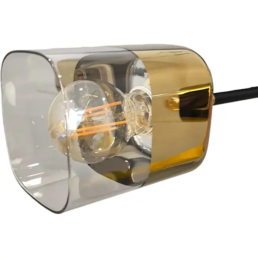 Мінімалістична люстра Brille BR-270S/5 E27 PB+BK - фото 3