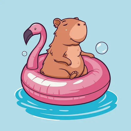 Картина по номерам Art Craft Капибара на каникулах 30х30 см (15616-AC) - фото 2