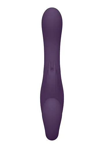 Безремневий страпон з вібрацією Vive Suki 22 см (фіолетовий) - фото 12