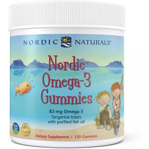 Жирные кислоты Nordic Naturals Nordic Omega-3 Gummies 120 желеек мандарин - фото 1