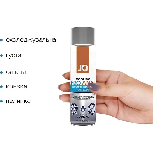 Анальна змазка System JO Anal H2O - Cooling (120 мл) - фото 2