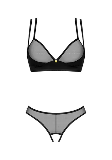 Комплект білизни Obsessive Nesari XS/S чорний - фото 5