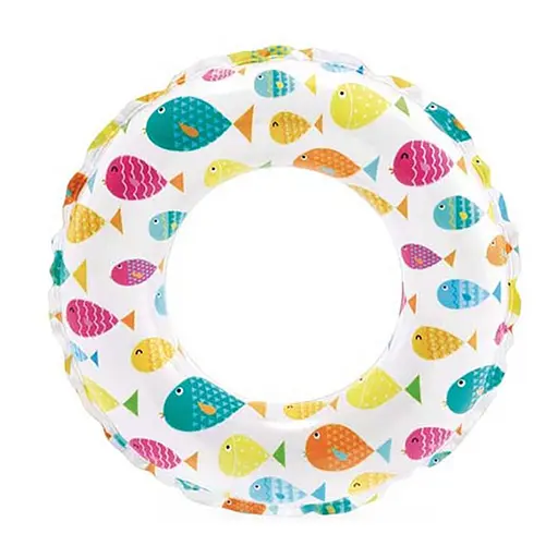 Дитячий надувний круг Рибки Intex 59241-5 розмір 61 см - фото 1