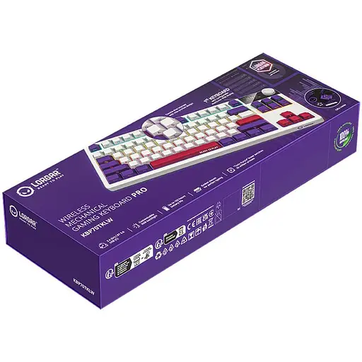 Клавіатура Lorgar KBP70TKLW Pro Wireless TKL EN/UA White (LRG-KBP70TKLW-WH-US) - фото 9