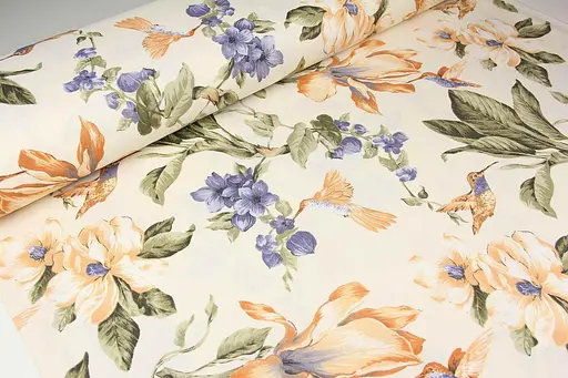 Тканина з тефлоновим просоченням Колібрі принт (від 1 м) - фото 1