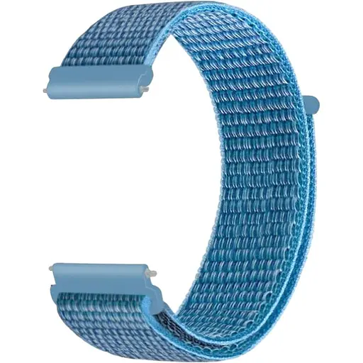 Ремінець DK 22mm Nylon Sport Loop для смарт-годинника Huawei, Samsung, Xiaomi (012416) (cape cod blue)