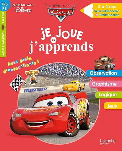 Je joue et j'apprends Cars TPS-PS