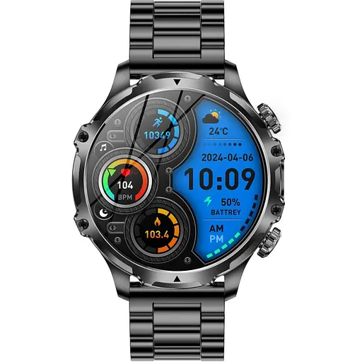 Смарт-часы Uwatch Smart Turbo Power Steel 2 ремешки серебристые (3255) - фото 6