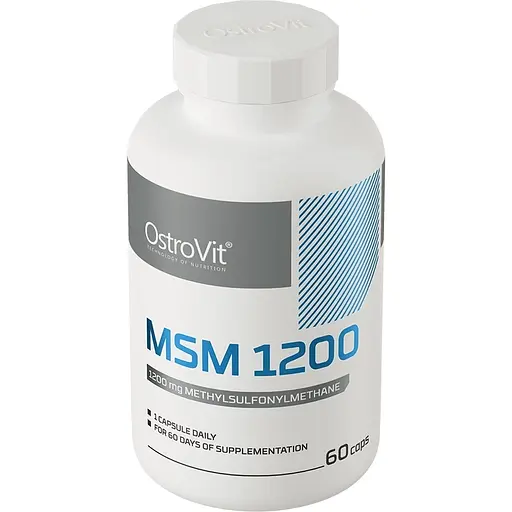 Для суглобів та зв'язок OstroVit Supreme Capsules MSM 1200 60 капсул - фото 2