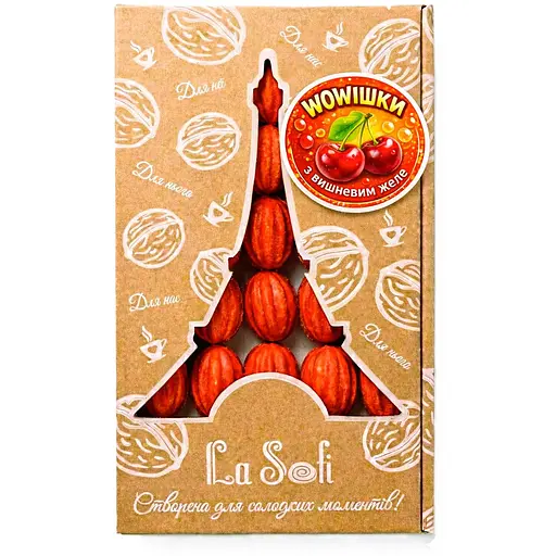 Печиво La Sofi Wowішки з вишневим желе та згущеним молоком 20 шт. - фото 1