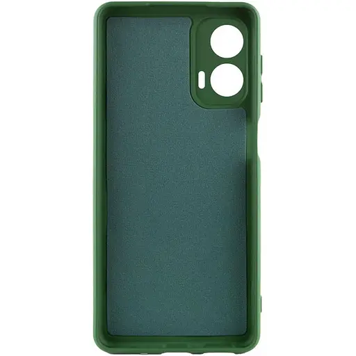 Чохол TPU Getman Liquid Silk Full Camera для Motorola Moto G24 Зелений / Dark green - фото 2
