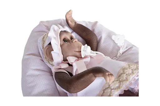 Лялька Munecas De Cuna Reborn Мавпочка 36 см (B36401) - фото 2