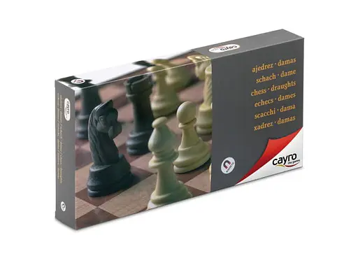 Настольная игра CAYRO Магнитные шахматы-шашки большие (поле 32х32 см) (455)