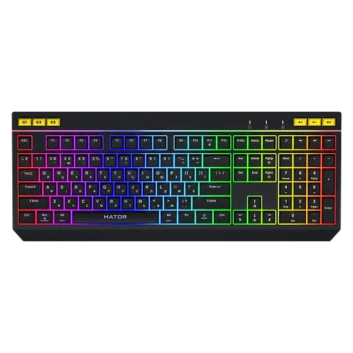Клавиатура Hator Icefall RGB Black (HTK402UA)