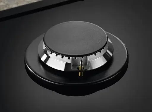 Варочная поверхность газовая на стекле Electrolux 75 см чугун черный - фото 4