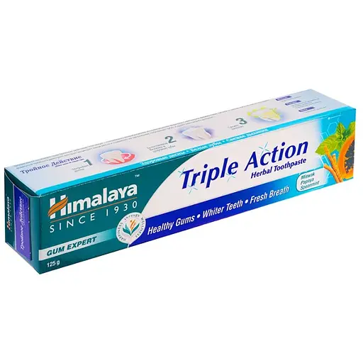 Зубная паста Himalaya Herbals тройного действия 125 мл - фото 2
