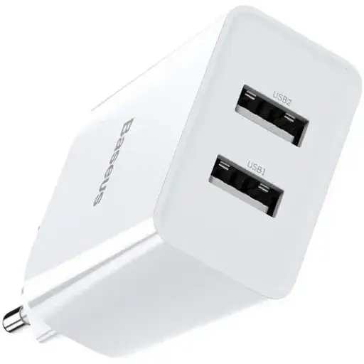Блок живлення Baseus Speed Mini Dual Usb 10.5 W 2 USB CCFS-R02 - фото 1