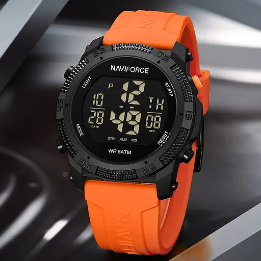 Наручний годинник чоловічий Naviforce Europe Orange Чорний (3154) - фото 4