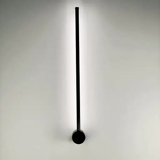 Сучасні лінійні бра в чорному каркасі Line F довжина 100 см Арт. WJ014 BK OLD - фото 6