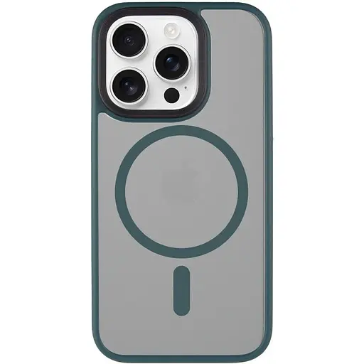 Чохол Epik TPU+PC Metal Buttons with MagSafe для Apple iPhone 15 Pro Max 6.7 Зелений - фото 2