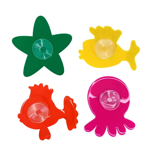 Набор мини-ковриков для ванной "Морские животные" Mega Zayka MGZ-0910 с присоской - фото 2