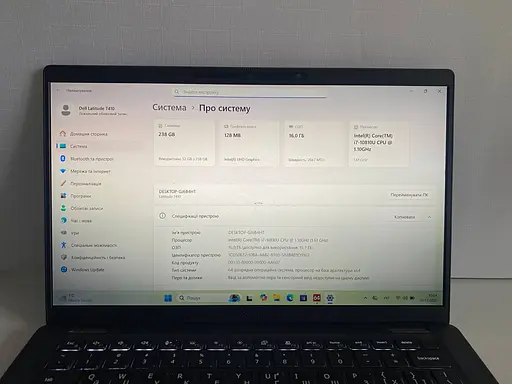 Ноутбук Dell Latitude 7410 14" (i7-10810U / 16GB / SSD 256GB / 1920х1080 IPS) #5 Refurbished - фото 3