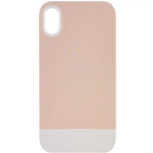 Чехол Epik TPU+PC Bichromatic для Apple iPhone X/XS 5.8 Grey-beige/White