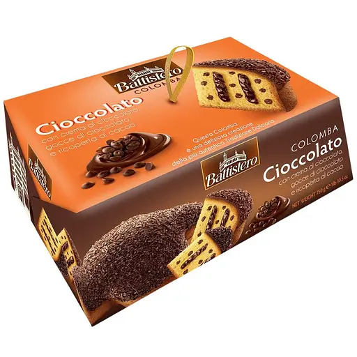 Colomba Battistero з шоколадним кремом та шоколадними крихтами 750 г - фото 1