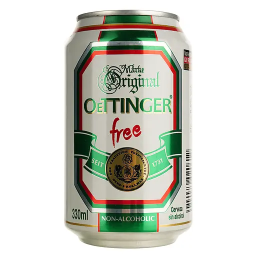 Пиво безалкогольне Oettinger Free bier світле, 0.5%, з/б, 0.33 л - фото 2