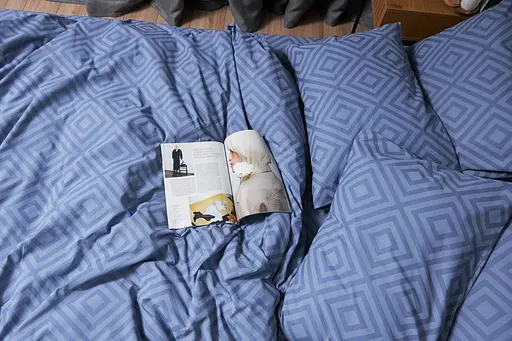 Комплект постельного белья Moon&Star Бязь Gold Люкс Crystal полуторный 143х210 наволочки 2х40х60 - фото 6