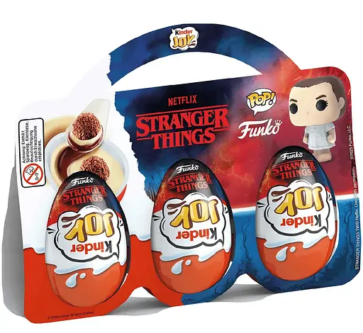 Комплект Kinder Joy 3 шт Дивные Дива Funko Netflix Stranger Things по 20 г