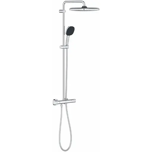 Душова система термостатична Grohe QuickFix Vitalio Comfort System 250 Cube 26696001, Хром - фото 1