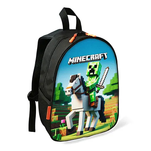 Рюкзак Minecraft Крипер детский школьный/городской 34х27х13 см для мальчика (02443)