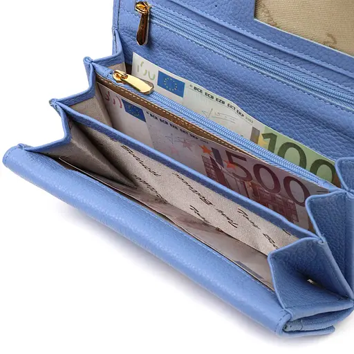 Женский кожаный кошелек Tony Bellucci 18.5х10х3.5 см acs0029454 - фото 5