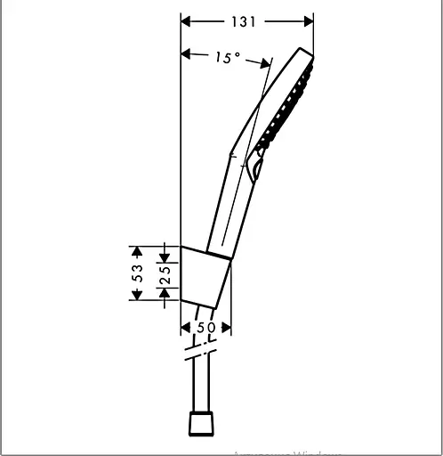 Ручной душ Hansgrohe Raindance Select S PowderRain 120 3jet 125 хром 27669000, Хром - фото 3