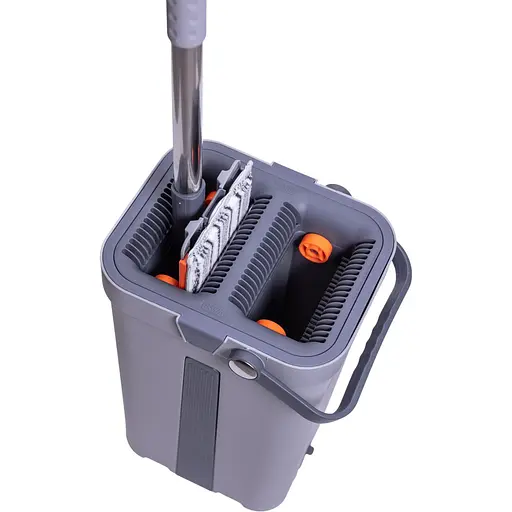 Комплект для прибирання Cleaning Products  Household швабра плоска та відро з віджимом HP-35015-20 - фото 3