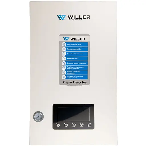 Электрический котел WILLER DPT207 HERCULES WF двухконтурный - фото 1