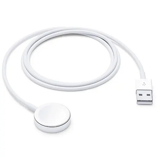 БЗП Magnetic Fast Charger to USB-A Cable for Apple Watch (AAA) (box) White - фото 3
