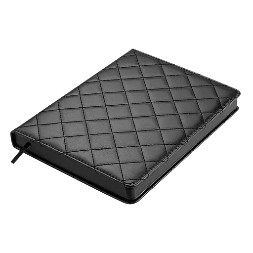 Щоденник недатований Buromax Donna Line A5 штучна шкіра/поролон 336 сторінок чорний (BM.20300-01) - фото 4